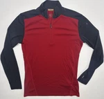 Smartwool Merino 250 Baselayer 1/4 Zip Top Shirt Mens Medium Red Gray Thermal Pre-owned. Price: $49.95.