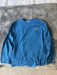 Carhartt Force Mens Xl Blue Cotton Relaxed Fit Crew Neck Pocket Logo Tee Pre-owned. Price: $9.99.
