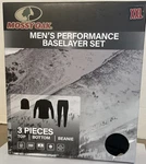 Mossy Oak Performance Mens 3PC Base Layer Set Top Pants Beanie Black Sz 2XL Nwt New. Price: $27.95.