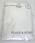 Men Thermal Underwear Set Shirt Pants Xl White Place And Street New. Price: $14.50.