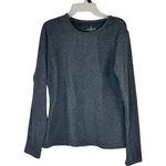 Cuddl Duds Fleecewear Stretch Top Women Medium Gray Charcoal Long Sleeve Base Pre-owned. Price: $26.00.