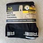 Realtree Medium Men's Cotton Thermal Bottoms- Heavyweight- Black -new. Price: $13.99.