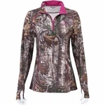 New Women *S**M**L**2XL* Realtree Xtra Long Sleeve 1/4 Zip Camo Base Layer Shirt. Price: $32.99.
