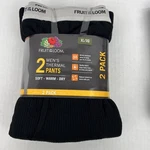 Fruit Of Loom Mens Black Thermal Underwear Bottom Pants 2-PACK Sz Xl 40-42" New. Price: $19.99.