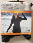 Cuddl Duds Climateright Medium Plush Warmth Base Layer Crew Top Black #10725 New. Price: $12.50.
