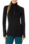 Icebreaker Merino 150 Zone Long Sleeve Half Zip Baselayer Black/mineral Size - New. Price: $94.50.