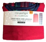 Climate Right Cuddl Duds Women's Jersey Long Sleeve Crew Neck And Legging Size New. Price: $30.80.