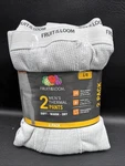 2-PACK Fruit Of Loom Men (36-38) Thermal Pants Waffle Light Grey New. Price: $15.99.
