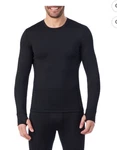 Nwt Cuddl Duds Men's Performance Baselayer L/s Crew Shirt Black Sz New. Price: $19.50.