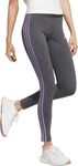 Adidas Women's Grey Heather/violet Essentials 3-STRIPES Leggings (HZ2272) 2X New. Price: $24.99.