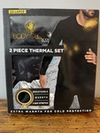New Mens Body Glove 2 Piece Thermal Set Extra Warm Cotton / Polyester Black Xxl. Price: $19.00.