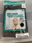 Indera Combed Cotton Thermal - Raschel Knit Pants Black Women Size New. Price: $19.99.