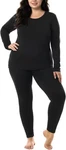 Hodo Plus Size Thermal Underwear Women Long Johns Fleece Lined Base 4X, Black New. Price: $44.33.
