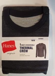 Hanes Men's Medium Reversible Thermal Crew Top Rib Knit Cuff New. Price: $14.66.