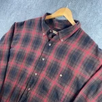 G.h. Bass & Co. Flannel Shirt Men 2XLT Brown Red Plaid Button Down Pocket Pre-owned. Price: $19.51.