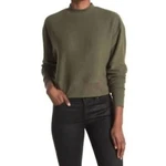Abound Women's Mock Neck Cozy Fleece Long Sleeve Pullover In Olive Night Sz-s New. Price: $5.99.