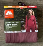 Ozark Trail Seamless Base Layer Crew Neck Upf 50+ Womens Wild Ginger Xxl New. Price: $9.99.