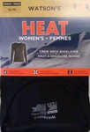 Watson's Women's Heat Thermal Long-sleeve Crew Neck Baselayer Top Xl Black C1 Pre-owned. Price: $9.99.