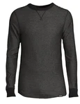 Hanes Originals Men's Raschel Reversible Knit Thermal Top Black Large New. Price: $14.00.