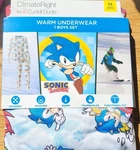 Nwt Climateright Cuddl Duds Sonic Hedgehog Boys 8/10 Thermal Base Set New. Price: $7.99.