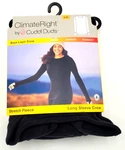 Climateright By Cuddl Duds Warm Stretch Fleece Long Sleeve Crew Black Size New. Price: $16.95.