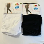 Womens Xl 16 18 Thermal Waffle Pants White & Black (2-PACK) Fruit Of Loom New. Price: $25.99.
