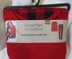 New Climateright Cuddl Duds Women 2-PIECE Base Layer Top And Legging Set Sz Xl. Price: $21.95.