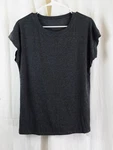 Yogingo Women's Cap Sleeve Shirt Top Grey Size Medium New. Price: $17.50.