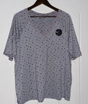 Cuddl Duds Smart V-neck Short Sleeve Moisture Wick Gray Pajama Top Women Xl New. Price: $20.00.