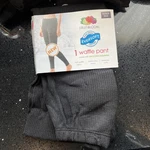 Fruit Loom Womens Xs (0-2) Eversoft Waffle Thermal Bottoms Pant Black New. Price: $10.89.