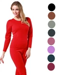 9M Women's Ultra-soft Fleece Lined Thermal Base Layer Top & Bottom Underwear Set New. Price: $19.99.