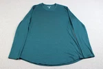 Segments Merino Wool Shirt Womens Large Green Long Sleeve Base Layer Hiking Pre-owned. Price: $49.99.