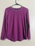 Climateright By Cuddl Duds Women's Purple Knit Long Sleeve Stretch Top Size New. Price: $14.00.