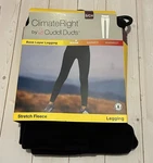 New Size Small Climateright By Cuddl Duds Base Layer Leggings Black Warm Fleece. Price: $9.95.