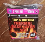 Polar Extreme Thermal Base Women's Layer Black Top/bottom Set GMB-PDQ-WB-2XL New. Price: $19.99.