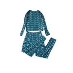 Terramar Women's Large Base Layer Set Teal Mountain Print Long Sleeve Leggings Pre-owned. Price: $30.00.