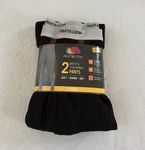 Fruit Of Loom Mens Black Thermal Underwear Bottom Pants 2-PACK Sz (36-38") New. Price: $22.48.