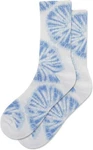 Hot Sox Women's Knit Radial Tie Die Crew Sock Pair, White, 9-11 New. Price: $10.99.