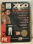 Xgo Thermal Pants, Midweight Flame Retardant Fr Phase 2, Size Large, 36-38 New. Price: $24.99.