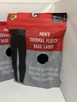 2 Bass Pro Shops Mens Black Thermal Fleece Base Layer Pants Size Small New Nip. Price: $14.96.
