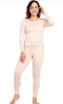 Lapasa Women's Cozy Fleece-lined Thermal Base Layer Set Top & Bottom Size New. Price: $17.92.