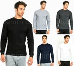 Mens Cotton Thermal Top Crew Neck Long Sleeve Shirts Underwear Waffle Color New. Price: $17.95.
