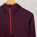 Mons Royale Long Sleeve Shirt Merino Wool 1/4 Zip Pullover Top Red Mens Small Pre-owned. Price: $34.95.