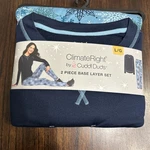 Climateright By Cuddlduds Women's Large 2-PIECE Long-sleeve Top & Leggings Set New. Price: $15.00.