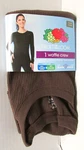 Fruit Of Loom Ladies Fol Thermal Waffle Crew Top Brown Xl (16-18)-NEW. Price: $9.99.