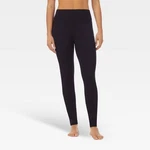 Warm Essentials By Cuddl Duds Black Fleece Lined Leggings Women Medium Pre-owned. Price: $15.00.