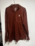 Carhartt Base Force Midweight Tech Quarter-zip Fired Brick Mens Xxl New. Price: $30.00.