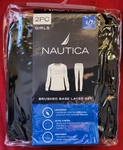 Nautica Girls Base Layer Black Long Johns Thermal Underwear Set Size 6/7 New. Price: $14.77.
