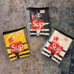 Supreme FW25 Hanes Bones Thermal Crew 1 Pack Black Natural Yellow S-xl New. Price: $88.88.