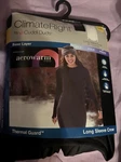 Cuddl Duds Climate Right Women Thermal Guard Long Sleeve Crew Black Size #17 New. Price: $16.95.